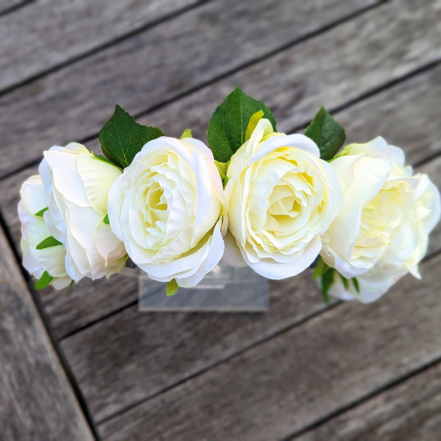 Enchanting White Rose Floral Crown | Perfect for Renaissance Fairs, Weddings, and Special Events